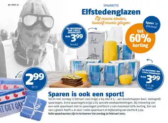 Poiesz Spaaractie Elfstedenglazen Spaar ze allemaal aanbieding