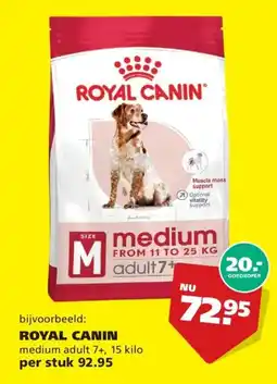 Tuinland royal canin medium adult 7+ aanbieding