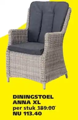 Tuinland DININGSTOEL ANNA XL aanbieding