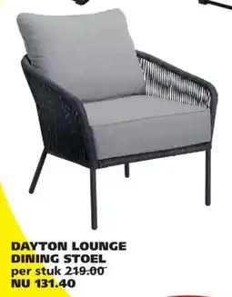 Tuinland DAYTON LOUNGE DINING STOEL aanbieding