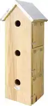 Bol.com Esschert Design Vogelhuisje - Hout naturel - 19,5 x 16,5 x 51,5 cm aanbieding