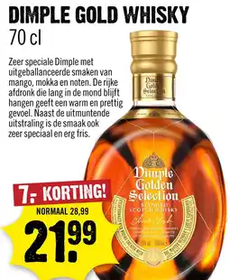 Dirck 3 Dimple Golden Selection Whisky 70 cl aanbieding