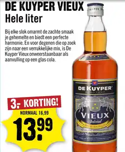 Dirck 3 De Kuyper Vieux 100 cl aanbieding