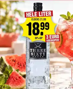 Dirck 3 Three-Sixty Vodka 100 cl aanbieding
