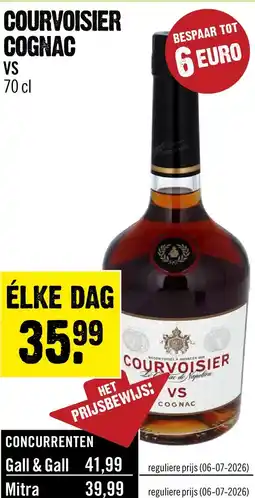 Dirck 3 Courvoisier VS Very Special Cognac 70 cl aanbieding