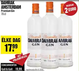Dirck 3 Damrak Amsterdam Gin 70 cl aanbieding