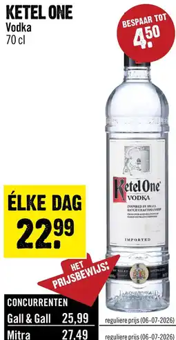 Dirck 3 Ketel 1 Vodka 70 cl aanbieding
