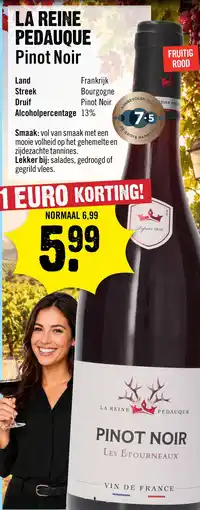 Dirck 3 La Reine Pedauque Pinot Noir 75 cl aanbieding
