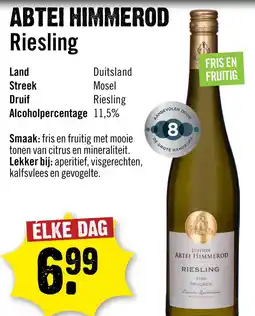 Dirck 3 Abtei Himmerod Riesling 75 cl aanbieding