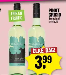 Dirck 3 Broadleaf Pinot Grigio 75 cl aanbieding
