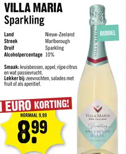 Dirck 3 Villa Maria Sparkling Sauvignon Blanc aanbieding