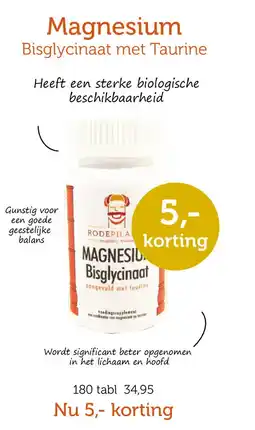 De Rode Pilaren Magnesium aanbieding