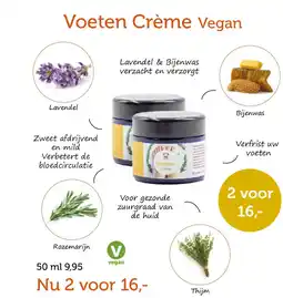 De Rode Pilaren Voeten Crème Vegan aanbieding