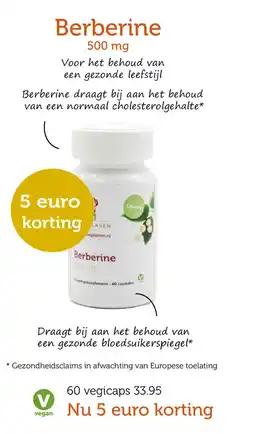De Rode Pilaren Berberine 500 mg aanbieding