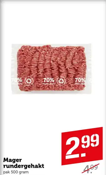 Coop Mager rundergehakt aanbieding