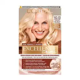 Trekpleister L'Oréal Paris Age Perfect Nudes Excellence Crème 10.13 Natuurlijk Extra Lichtblond Haarkleuring aanbieding