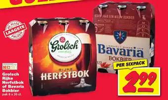 Nettorama Grolsch Rijke Herfstbok of Bavaria Bokbier aanbieding