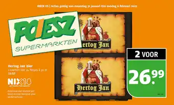 Poiesz Hertog Jan bier aanbieding