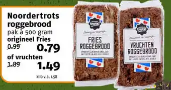 Poiesz Noordertrots roggebrood aanbieding