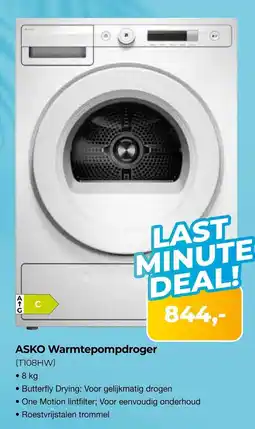 EP Beerepoot ASKO Warmtepompdroger (T108HW) aanbieding