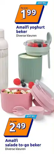 Action Amalfi yoghurt beker aanbieding