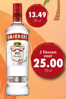 uw topSlijter Smirnoff vodka aanbieding