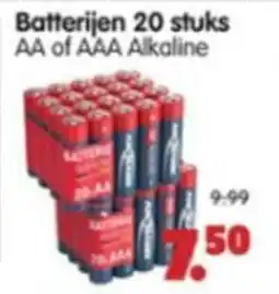 Plentyparts Batterijen AA of AAA Alkaline aanbieding