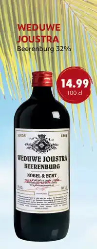 uw topSlijter Weduwe Joustra Beerenburg aanbieding