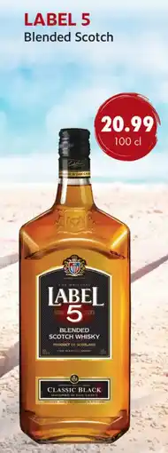 uw topSlijter label 5 blended scotch aanbieding