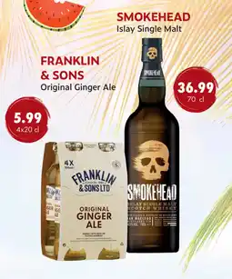 uw topSlijter Franklin & Sons Original Ginger Ale aanbieding