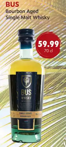 uw topSlijter Bus bourbon aged single malt whisky aanbieding