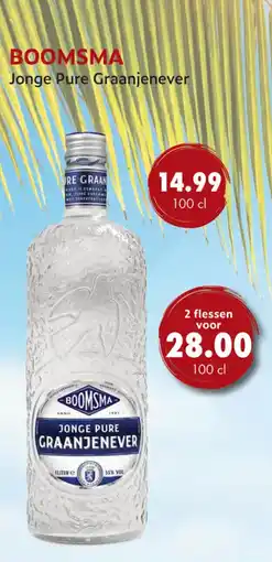 uw topSlijter Boomsma jonge pure graanjenever aanbieding