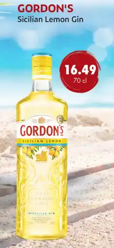 uw topSlijter Gordon's Sicilian Lemon Gin aanbieding