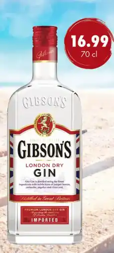 uw topSlijter Gibson's London Dry Gin aanbieding
