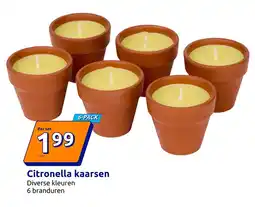 Action Citronella kaarsen aanbieding