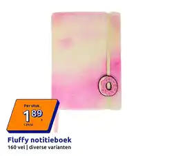 Action Fluffy notitieboek aanbieding
