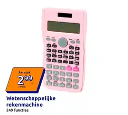 Action Wetenschappelijke rekenmachine aanbieding