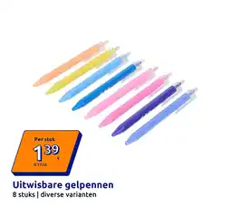 Action Uitwisbare gelpennen aanbieding