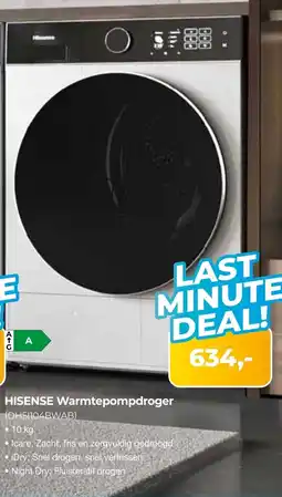 EP Beerepoot Hisense warmtepompdroger dh51104bwab aanbieding