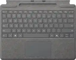 Coolblue Microsoft Surface Pro 13 Inch Type Cover met penopslag Platina Qwerty aanbieding