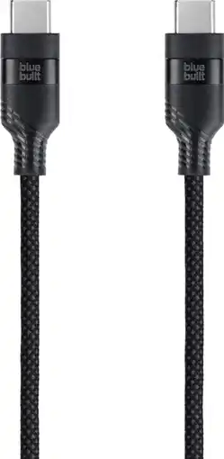 Coolblue BlueBuilt Usb C naar Usb C Kabel 1,5m Nylon Zwart aanbieding