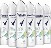 Bol.com Rexona Deo Spray - Blue Poppy & Apple - Deodorant - 6x 150 ml - Voordeelverpakking aanbieding