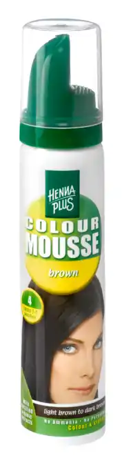 De Online Drogist Hennaplus Colour Mousse Brown 4 75ML aanbieding