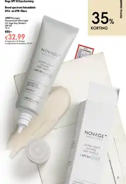 Oriflame Novage+ Proceuticals Ultra Light UV-Age Day Shield + SPF 50 aanbieding
