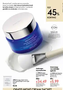 Oriflame Novage+ Intense Skin Recharge Overnight Mask aanbieding