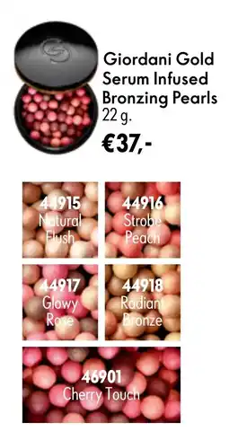 Oriflame Giordani Gold Serum Infused Bronzing Pearls aanbieding