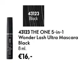 Oriflame 43123 the one 5-in-1 wonder lash ultra mascara black aanbieding