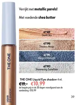 Oriflame THE ONE Liquid Eye shadow aanbieding