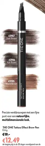 Oriflame THE ONE Tattoo Effect Brow Pen aanbieding