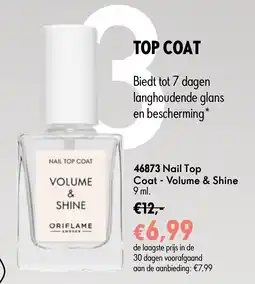 Oriflame Oriflame 46873 Nail Top Coat - Volume & Shine aanbieding